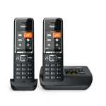 Gigaset COMFORT 550A Analoge-/DECT-telefoon Nummerherkenning Zwart
