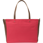 HP 14 Red/Brown Women Canvas Tote