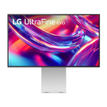 LG UltraFine™evo 32' 6K monitor with IPS Black, HDR600, DCI-P3 98%, Adobe RGB 99.5%, Thunderbolt 5, HDMI 2.1, and tilt/height/pivot adjustments