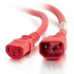 C2G 6ft (1.8m) 14AWG Power Cord (IEC320C14 to IEC320C13) - Red