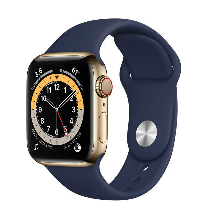 Apple Watch Series 6 40 mm OLED 4G Gold GPS (satellite)