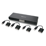 iogear GCS1784DPKIT KVM switch Black