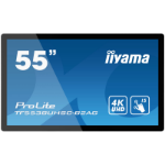 iiyama TF5538UHSC-B2AG Interactive digital signage display 139.7 cm (55') IPS 420 cd/m² 4K Ultra HD Black Touchscreen 24/7