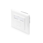 Digitus CAT 6A Class EA Network Outlet, Design-Compatible, Shielded, Flush Mount