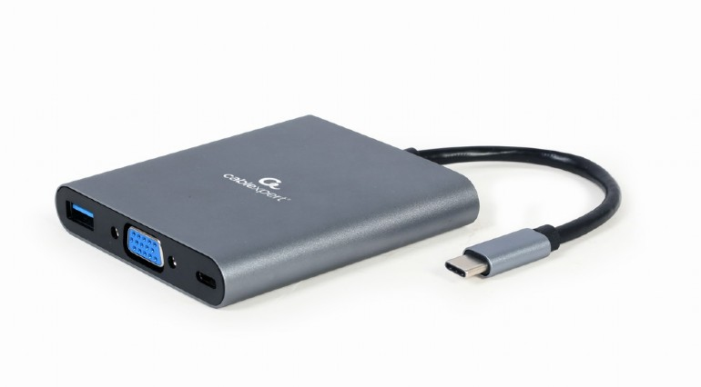 Image of Gembird A-CM-COMBO6-01 notebook dock/port replicator USB 3.2 Gen 1...
