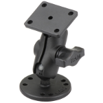 RAM Mounts Drill-Down Double Ball Mount with Rectangle AMPS Plate