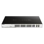 D-Link 28-Port Gigabit PoE Smart Managed Switch including 4 Combo Ports