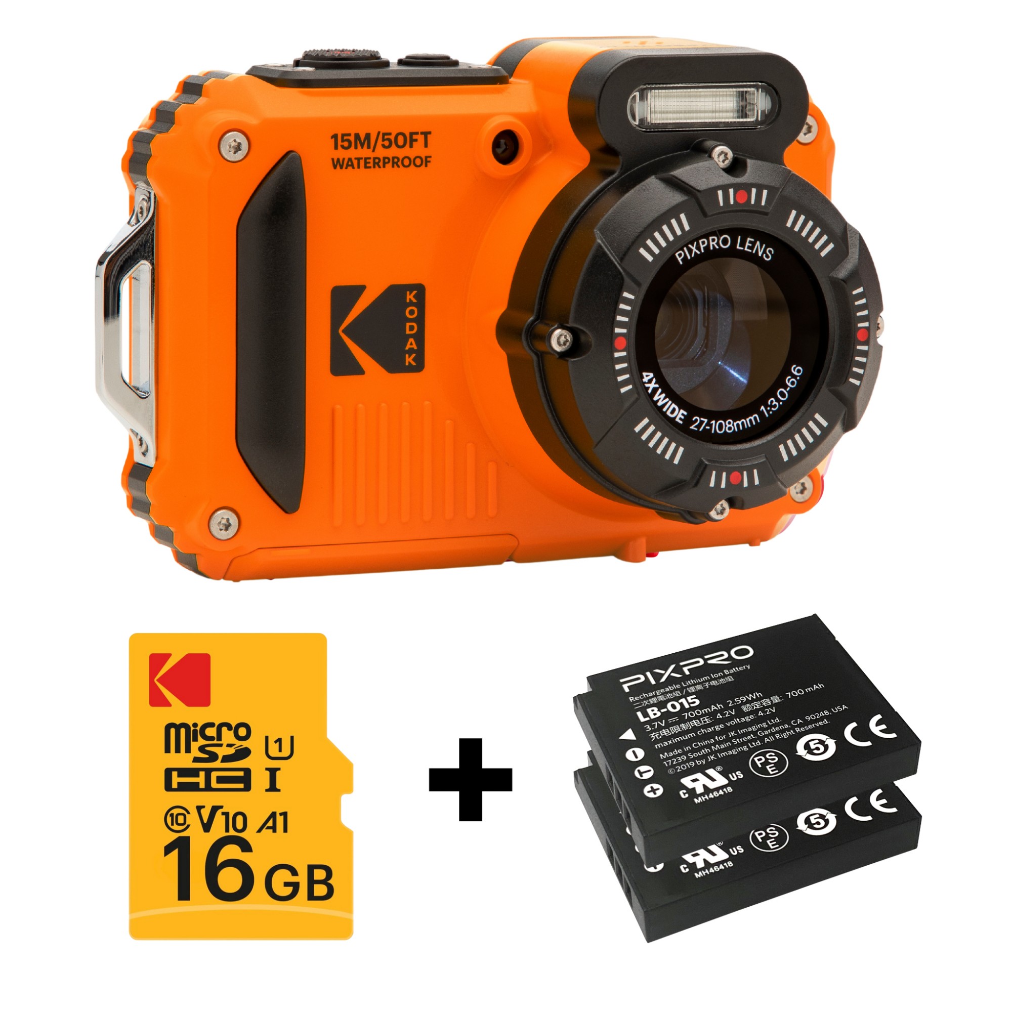 Kodak PIXPRO WPZ2OG6 digital camera 1/2.3" Compact camera 16.76 M