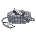 JLC Right Angle Lightning (Male) to USB (Male) Cable – 5M – Black Non-MFI