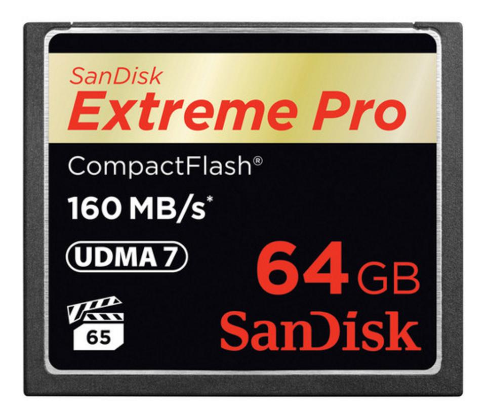 Image of SanDisk 64GB Extreme Pro CF 160MB/s CompactFlash