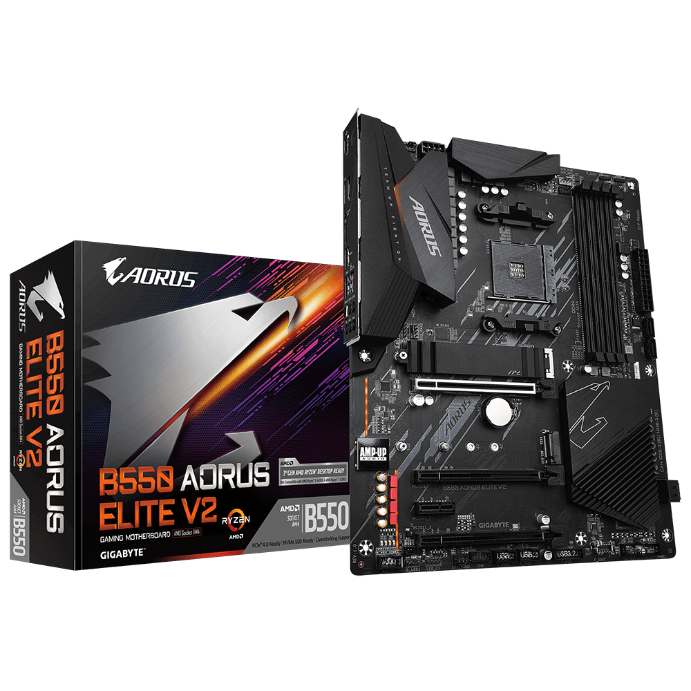 Image of Gigabyte B550 AORUS ELITE V2 motherboard AMD B550 Socket AM4 ATX