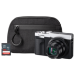 Panasonic Lumix DC-TZ99 Compact Camera - Silver - Camera + 128GB SD Card + Compact Case