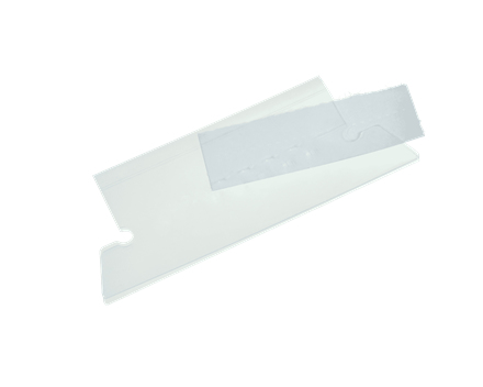 Rexel Crystalfile Flexi Index Divider Tabs Clear (Pack of 50) 3000057