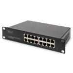 Digitus DN-80115 netwerk-switch Unmanaged Gigabit Ethernet (10/100/1000) 1U Zwart