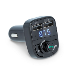 FOREVER EU Product - FM Transmitter Bluetooth / Car Charger 2x USB-A 3.1A/1A- Black