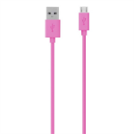 Belkin F2CU012BT2M-PNK USB cable 2 m USB A Micro-USB B Male Pink