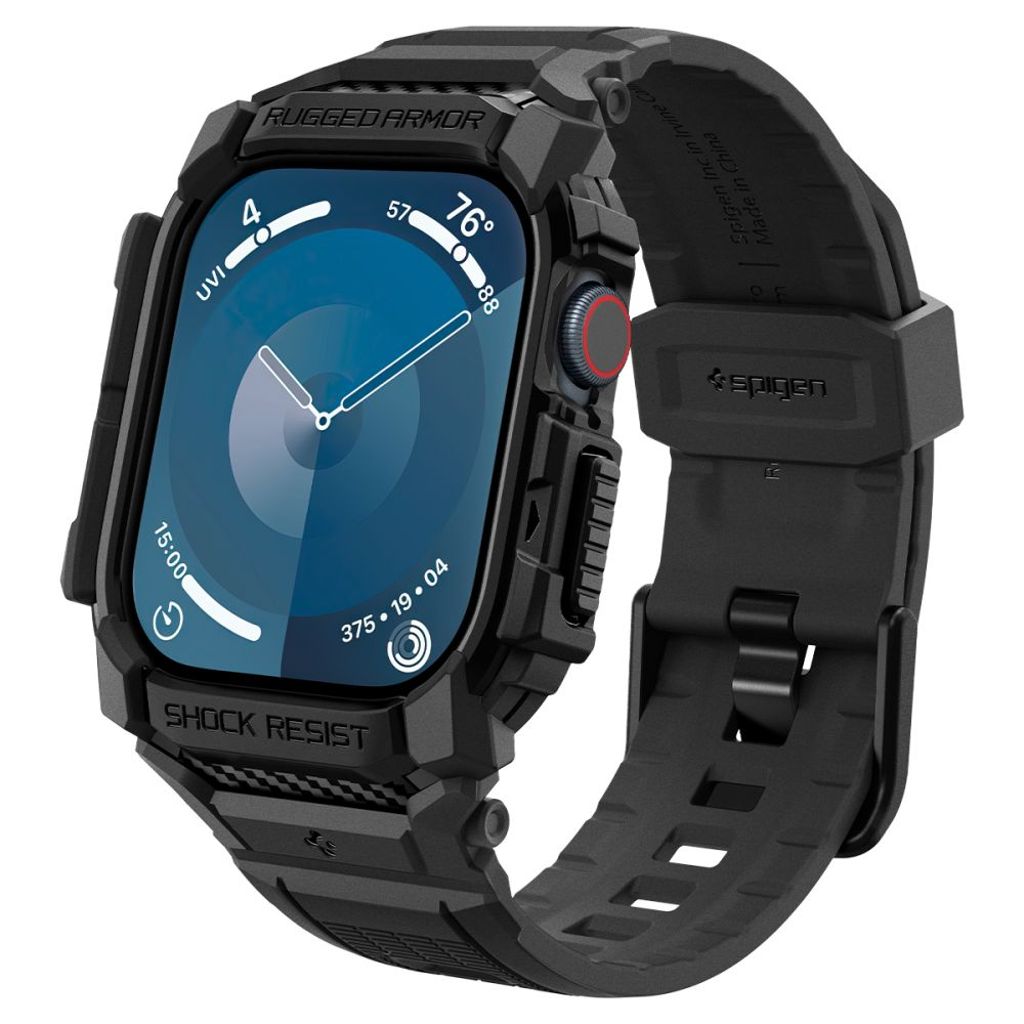 EU Product - Rugged Armor Case for Apple Watch 10 46mm - Black thumbnail