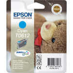 Epson C13T06124010/T0612 Ink cartridge cyan, 250 pages/5% 8ml for Epson Stylus D 68