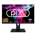 piXL PX27UDH4K computer monitor 68.6 cm (27") 3840 x 2160 pixels 4K Ultra HD LCD Black