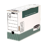 Fellowes System 120mm Folio Transfer File Green (FSC) Pack of 10 360x255mm