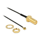 DeLOCK 89471 coaxial cable 0.1 m RP-SMA MHF/ U.FL-LP-068 Black