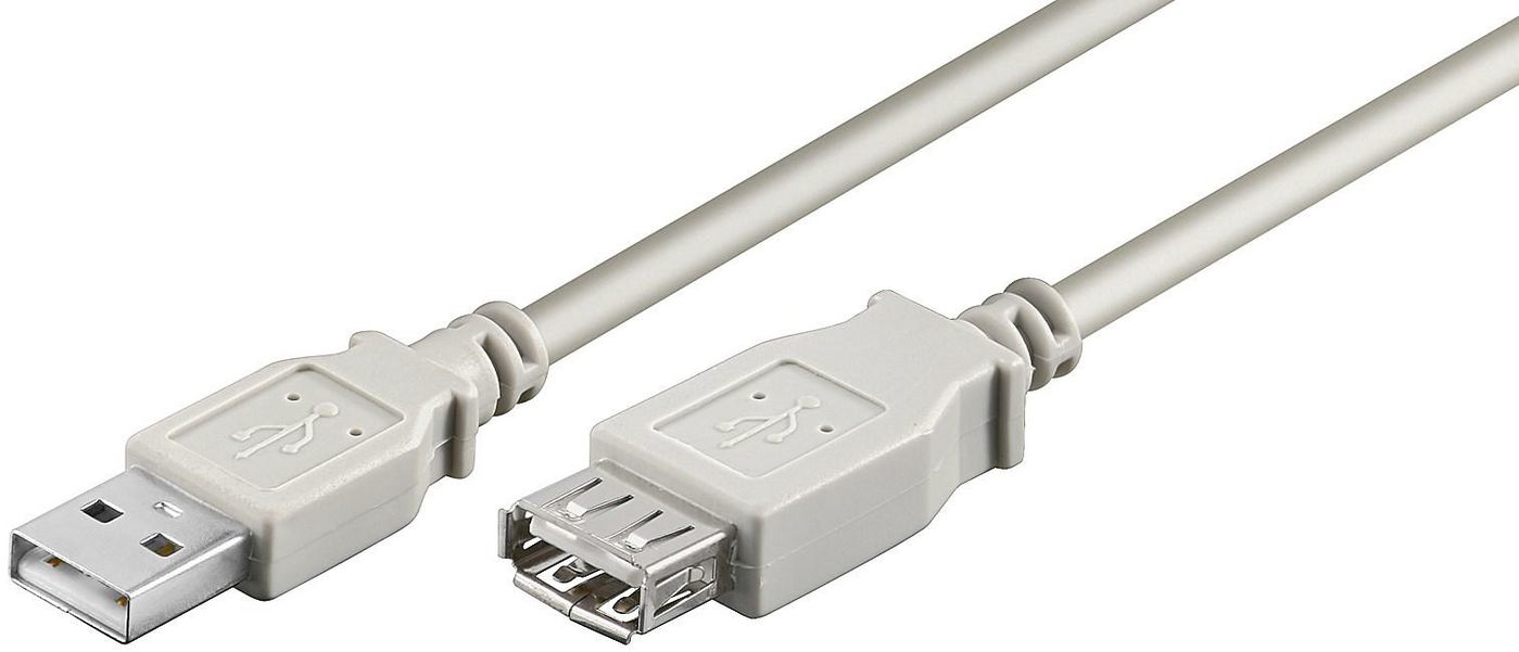 Microconnect Grey Usbaaf1 Usb Cable Usb 2.0 1 M Usb A