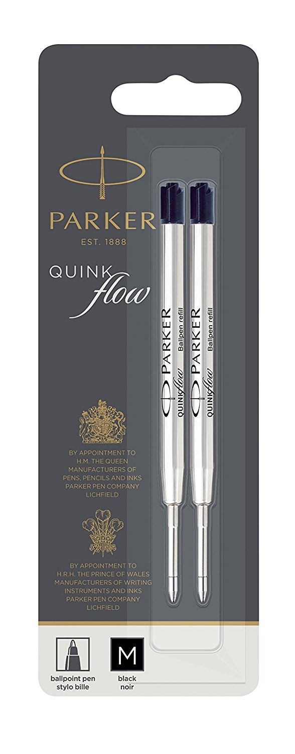 Image of Parker 1950372 pen refill Black Medium 2 pc(s)