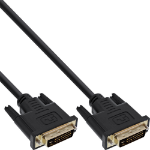 InLine DVI-D cable, Premium, 24+1 M/M, Dual Link, gold plated, 2m
