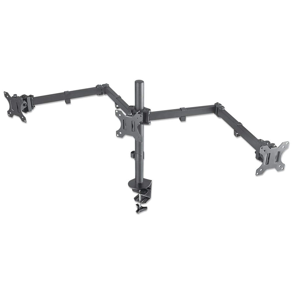 Image of Manhattan TV & Monitor Mount, Desk, Double-Link Arms, 3 screens,...