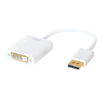 LogiLink CV0058B video kabel adapter 0,15 m DisplayPort DVI Wit
