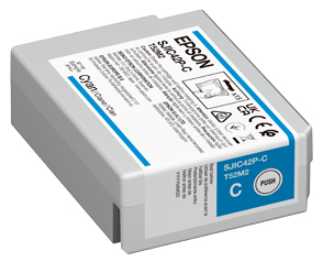 Image of Epson C13T52M240/SJIC-42-P-C Ink cartridge cyan 50ml for Epson CW...