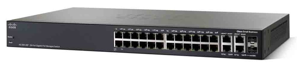Cisco SG350-28P-K9 Managed L3 Gigabit Ethernet (10/100/1000) Power over Ethernet (PoE)