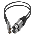 Kondor Blue KB-MXLRM-F16-Bk audio cable 0.4 m XLR mini XLR (3-pin) Black