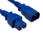 eNet Components C14C15-BL-4F-ENC power cable Blue 47.6" (1.21 m) C14 coupler C15 coupler