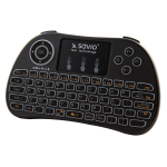 Savio WK-01 keyboard TV RF Wireless QWERTY English Black