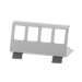 LogiLink DIN rail holder for  4 keystone modules, stainless steel