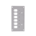 LogiLink Fiber optic front plate  6 LC-D / 6 SC-S for splice distributor