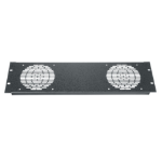 Middle Atlantic Products Fan panel, 2 fan, Textured