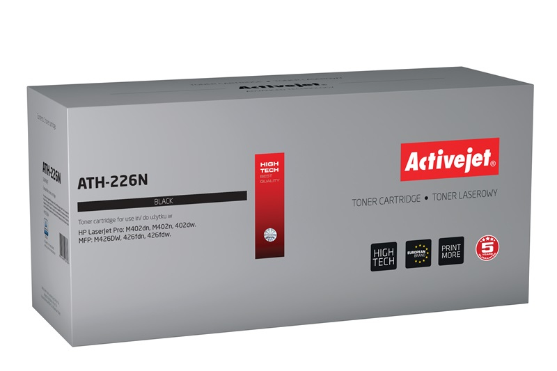 Activejet ATH-226N toner (replacement for HP 226A CF226A; Supreme; 3100 pages; black)