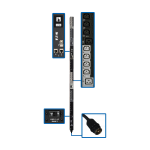 Tripp Lite PDU3EVS6L2130 power distribution unit (PDU) 30 AC outlet(s) 0U Black, Gray