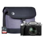 Fujifilm X-T5 Mirrorless Digital Camera - Silver - Camera + XF 18-55mm + Sandisk 64GB SD Card + System Bag