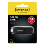 Intenso Speed Line USB flash drive 64 GB USB Type-A 3.2 Gen 1 (3.1 Gen 1) Black