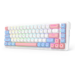 REDRAGON K709WBP-RGB-PRO NOVA keyboard USB + RF Wireless + Bluetooth White, Blue