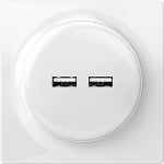 Fibaro Walli N socket-outlet 2x USB White