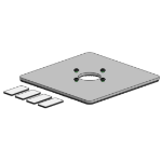 Ergonomic Solutions 200x200mm Baseplate with