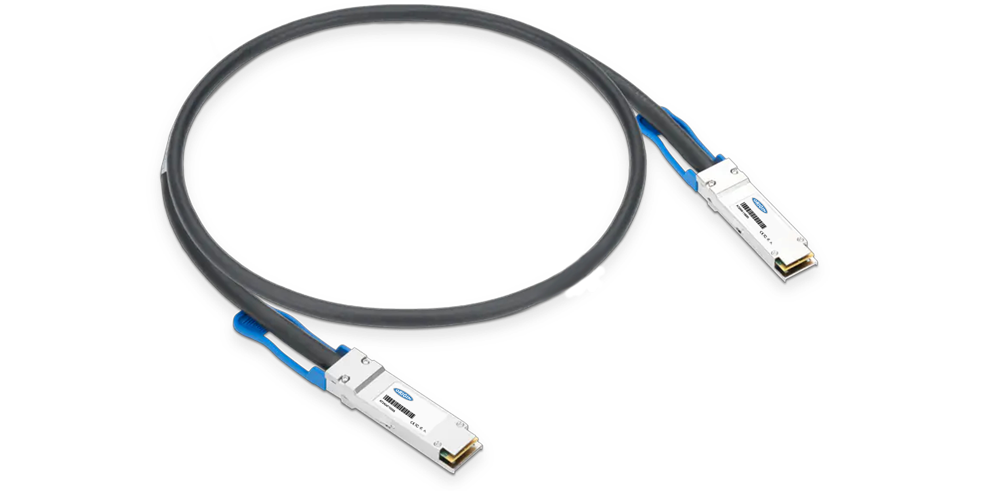 Origin Storage MCP1650-H002E26 NVIDIA Mellanox Compatible Direct Attach Copper Cable 200GBase-CU Infiniband HDR QSFP56 (Passive Twinax 2m)
