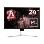 AOC AGON 1 AG241QX computer monitor 61 cm (24") 2560 x 1440 pixels Quad HD LED Black, Red