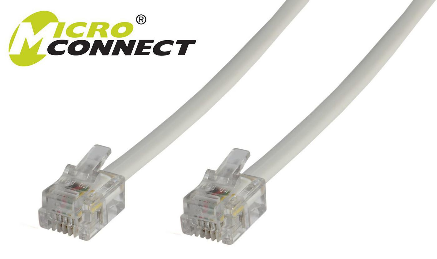 Image of Microconnect MPK102 telephone cable 2 m White