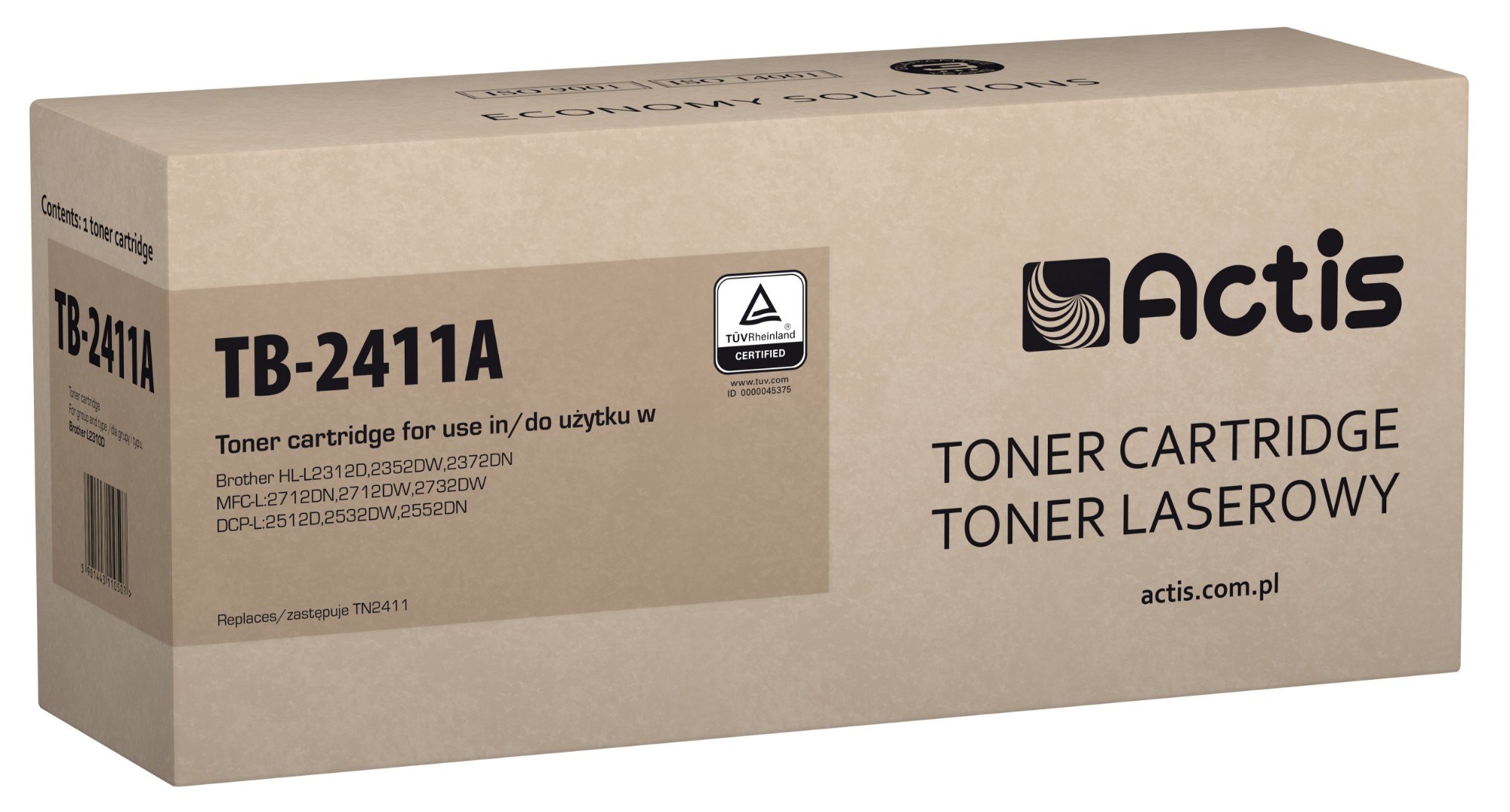 Actis TB-2411A toner (replacement for Brother TN-2411; Standar; 1200 pages; black)