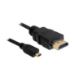 DeLOCK 4043619826643 HDMI cable 2 m HDMI Type A (Standard) HDMI Type D (Micro) Black